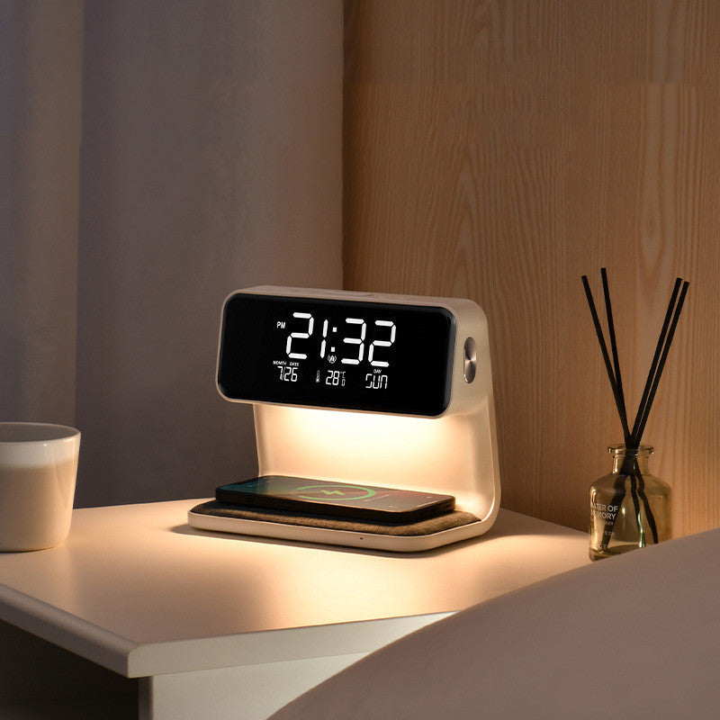 Creative 3 In 1 Bedside Lamp Wireless Charging.