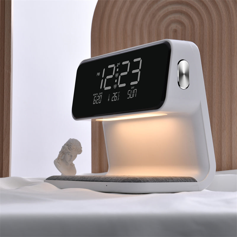 Creative 3 In 1 Bedside Lamp Wireless Charging.